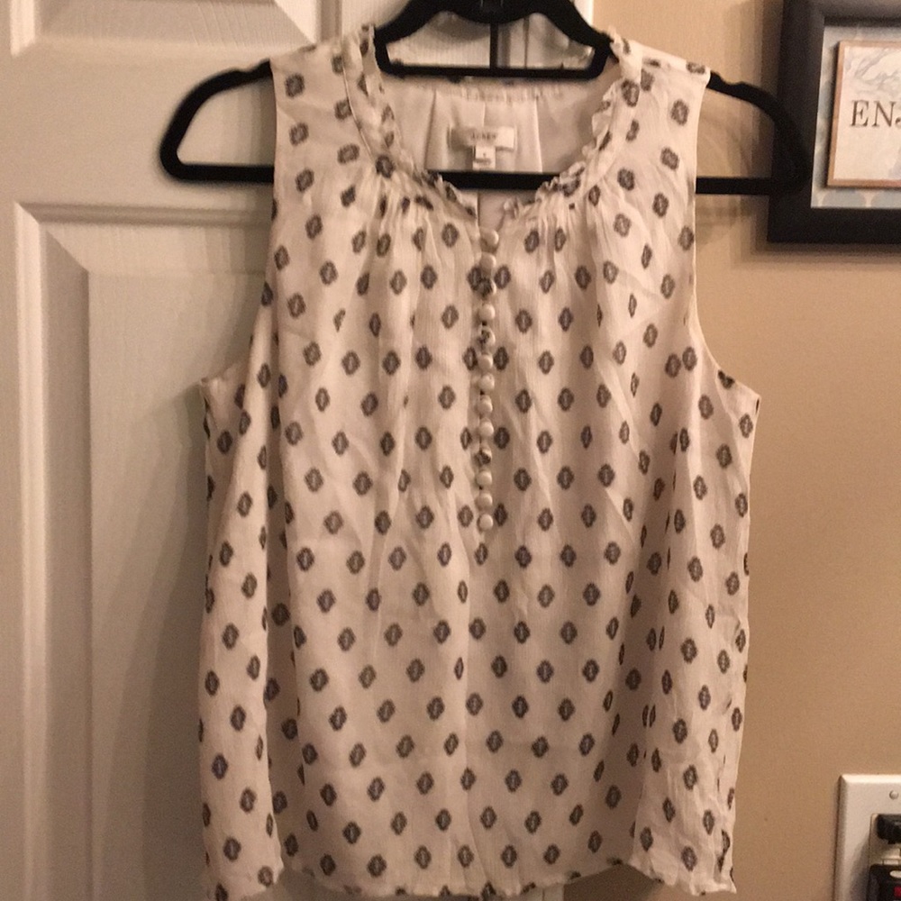 J Crew sleeveless blouse
